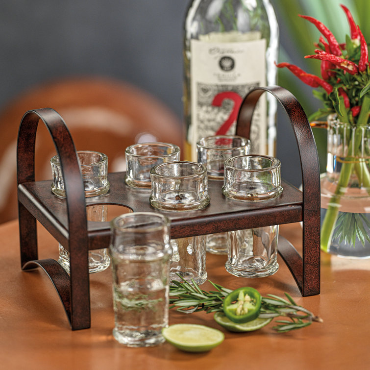 Zodax Biasca 6 Piece 2.37oz. Glass Shot Glass/Shooter Glassware Set